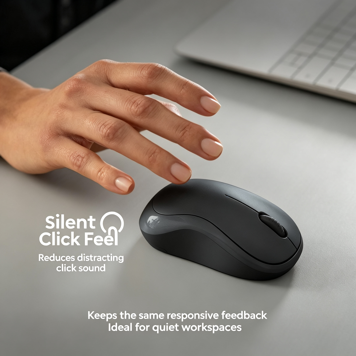 Compact Wireless Silent Mouse