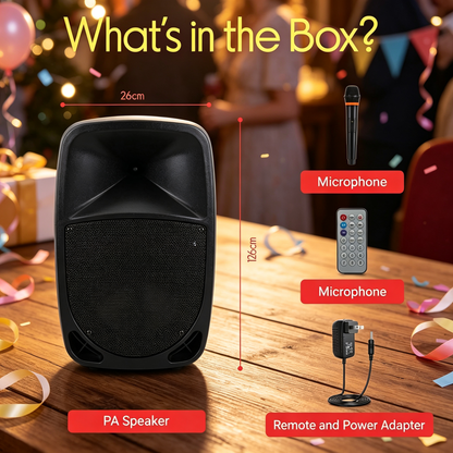 Portable Rolling PA Speaker System